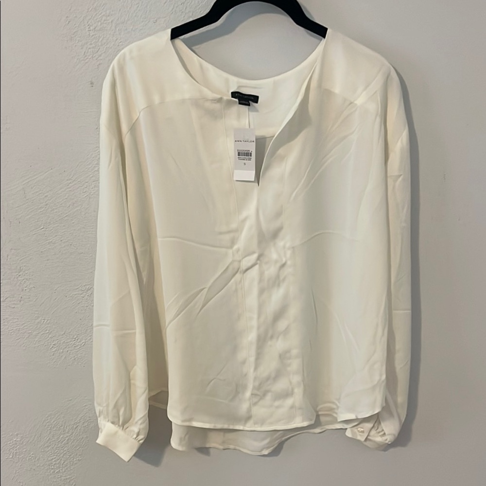Ann Taylor Long-Sleeve Blouse